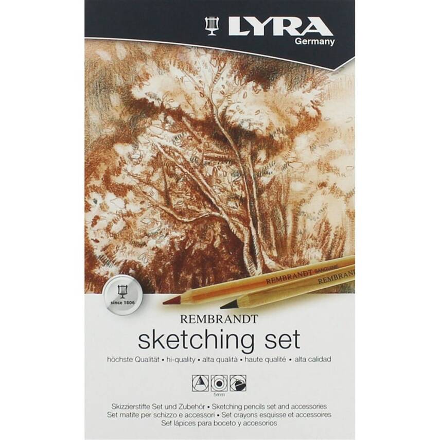 Lyra Rembrandt Sketching Set 11pcsMetal Box - 2