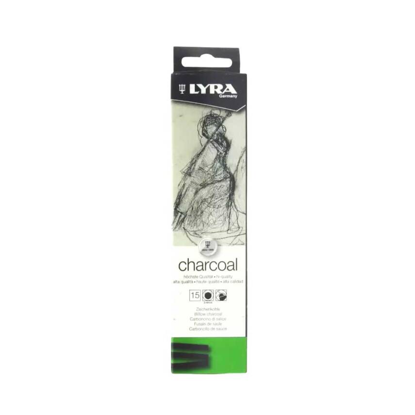 Lyra Willow Charcoal Doğal Füzen 3-4mm 15 Adet - 1
