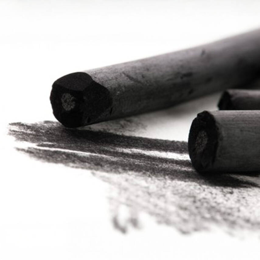 Lyra Willow Charcoal Natural Charcoal 7-9mm 5 Pieces 5550030 - 2