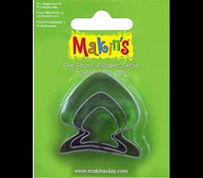 Makin's Clay Kesme Kalıbı Balık 3 Parça
