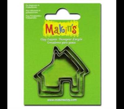 Makin's Clay Kesme Kalıbı Ev 3 Parça