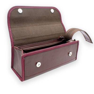 Malzeme Çantası Suni Deri Bordo - 3