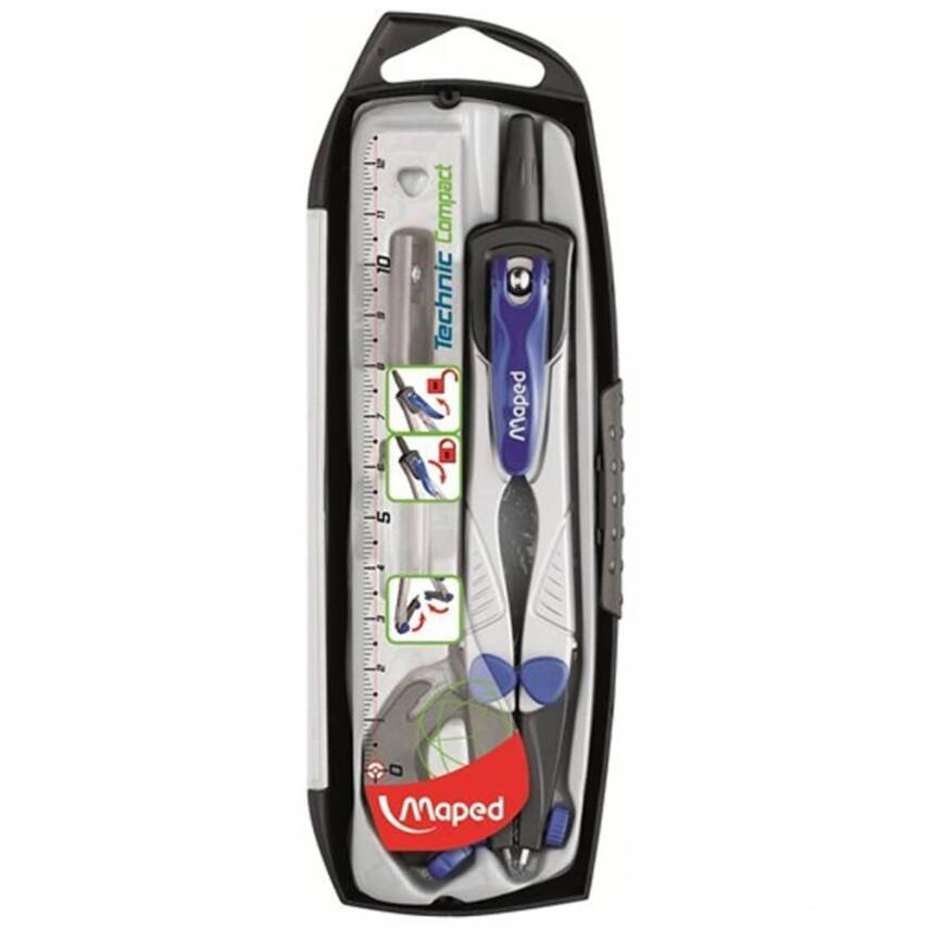 Maped Compass Set Technic Compact 4 Pieces - 1