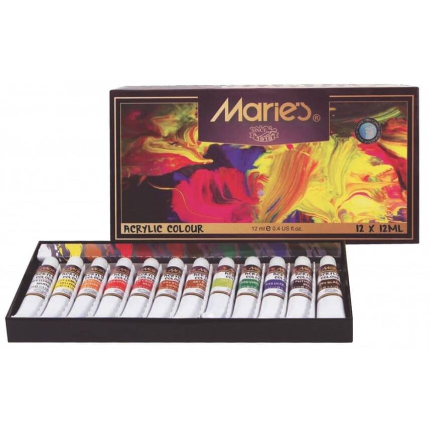 Maries Akrilik Boya 12X12Ml - 1
