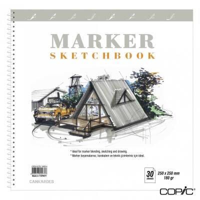 Marker Sketchbook 25x25 cm 180 gr 30 Pages