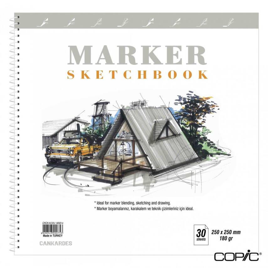 Marker Sketchbook 25x25 cm 180 gr 30 Sayfa - 1