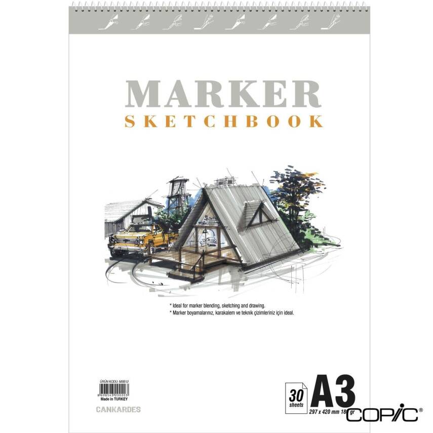 Marker Sketchbook A3 180 gr 30 Pages - 1