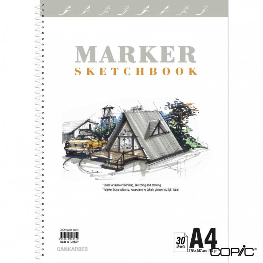 Marker Sketchbook A4 180 gr 30 Pages - 1