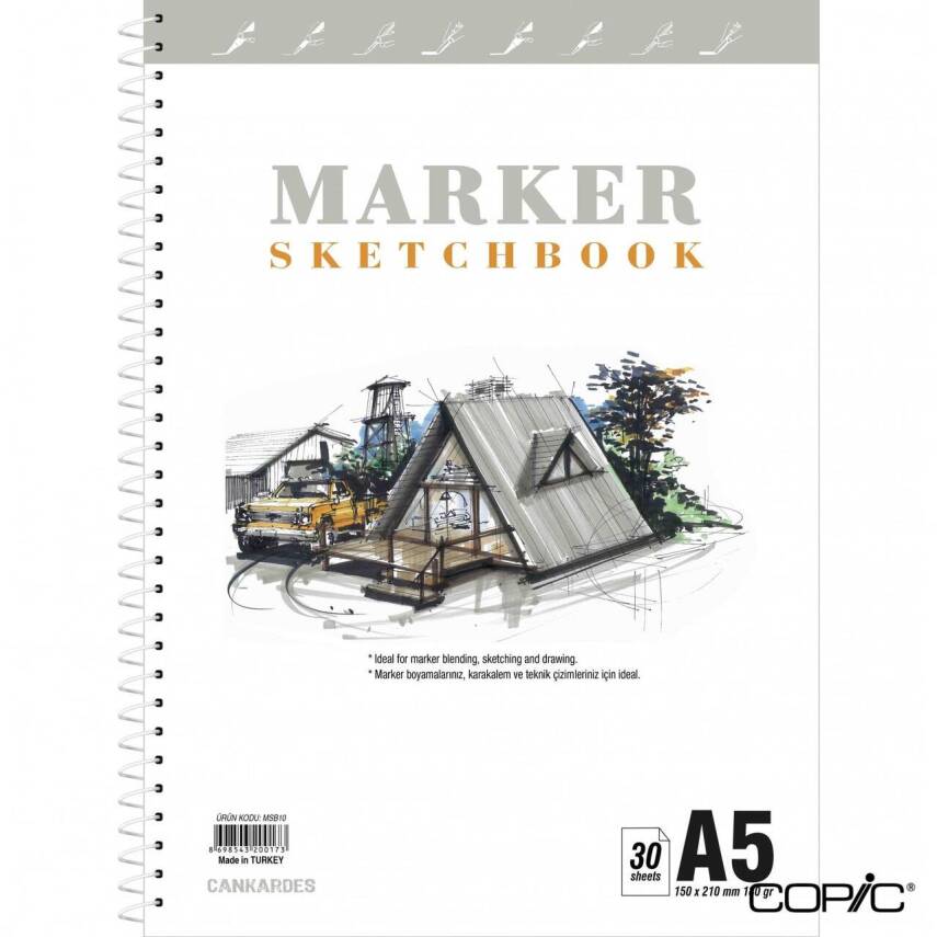 Marker Sketchbook A5 180 gr 30 Pages - 1