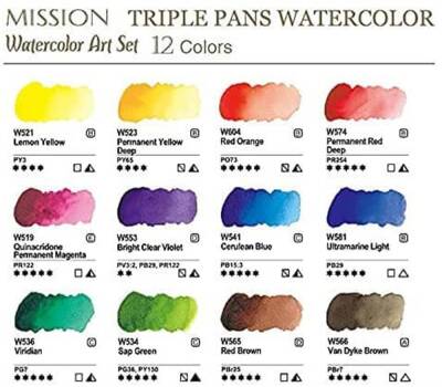 Mission Suluboya Gold Triple Pan 12'li (1)