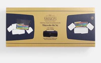 Mission Watercolor Gold Triple Pan 48 Colors - 2