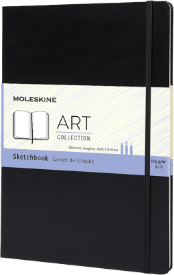 Moleskine Art Collection Sketchbook A4 96 Sayfa 165 gr Black - 1