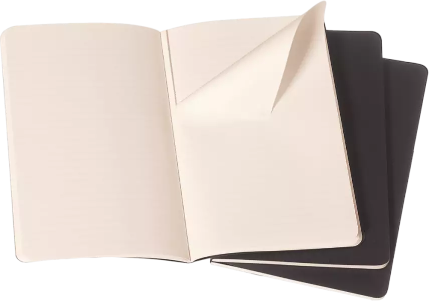 Moleskine Cahiers Journals Çizgili Defter 9x14 64 Sayfa Black 3'lü Set - 2