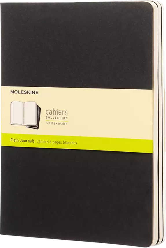 Moleskine Cahiers Journals Çizgili Defter 9x14 64 Sayfa Black 3'lü Set - 1