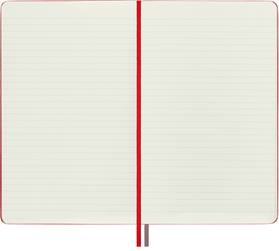 Moleskine Classic Sert Kapak Çizgili Defter 13x21 400 Sayfa Red - 3