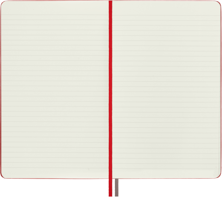 Moleskine Classic Sert Kapak Çizgili Defter 13x21 400 Sayfa Red - 3