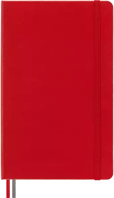Moleskine Classic Sert Kapak Çizgili Defter 13x21 400 Sayfa Red