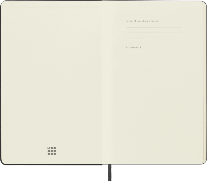 Moleskine Classic Sert Kapak Çizgisiz Defter 13x21 240 Sayfa Black - 2