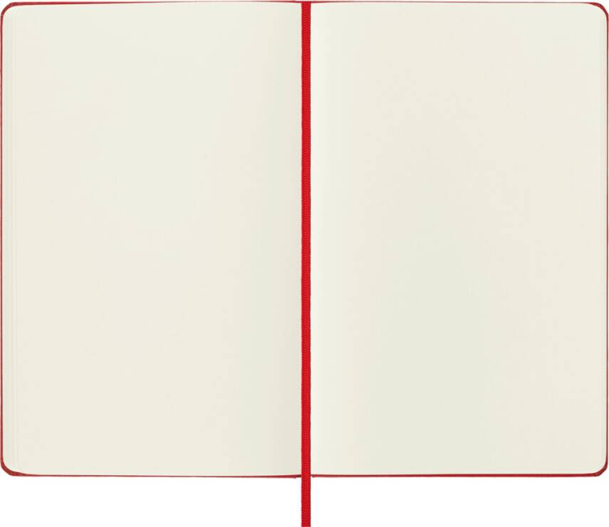 Moleskine Classic Sert Kapak Çizgisiz Defter 13x21 240 Sayfa Red - 3