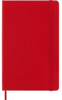 Moleskine Classic Sert Kapak Çizgisiz Defter 13x21 240 Sayfa Red - 1