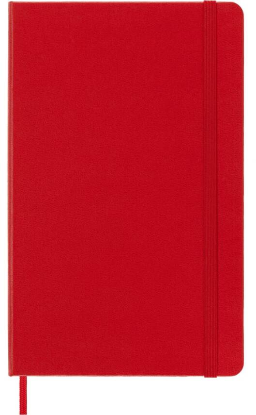 Moleskine Classic Sert Kapak Çizgisiz Defter 13x21 240 Sayfa Red - 1