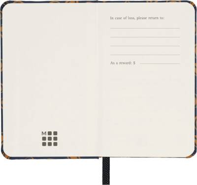 Moleskine Silk Collection Çizgisiz Defter Blue 6.5×10.5 160 Sayfa Sapphire Blue Kutulu (1)
