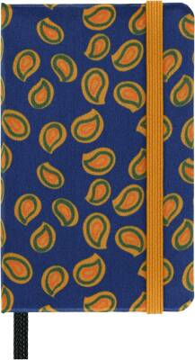 Moleskine Silk Collection Çizgisiz Defter Blue 6.5×10.5 160 Sayfa Sapphire Blue Kutulu