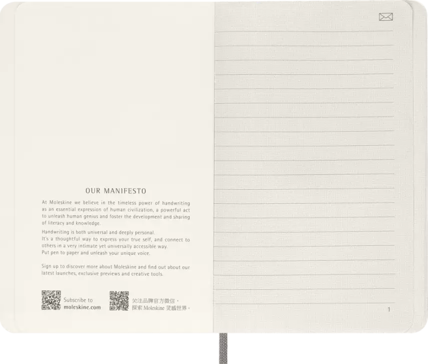 Moleskine Smart Sert Kapak Çizgili Defter 9x14 144 Sayfa 100 gr Black - 5