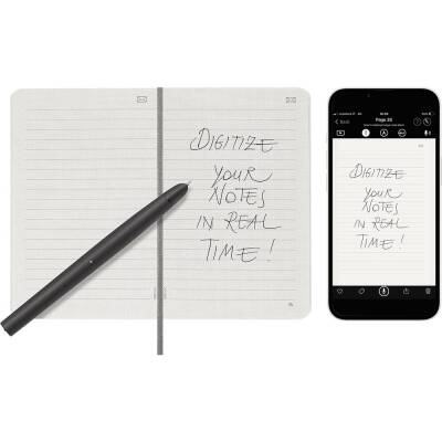 Moleskine Smart Sert Kapak Çizgili Defter 9x14 144 Sayfa 100 gr Black (1)