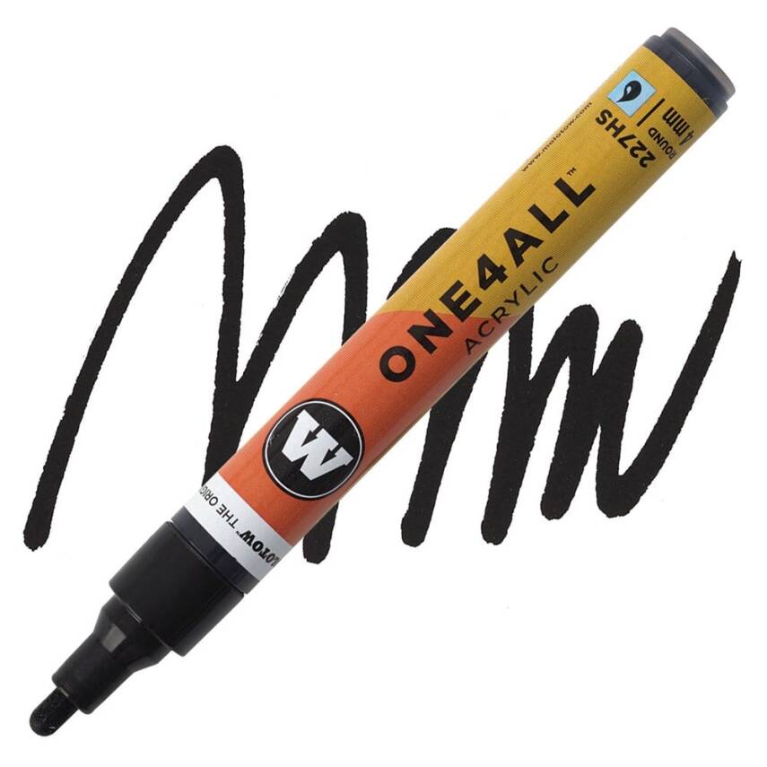 Molotow Signal Black Keçeli Kalem Akrilik Marker 4 mm - 1