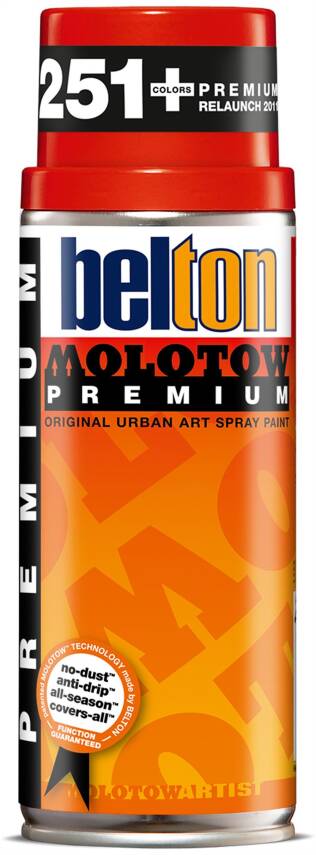 Molotow Spray Paint 400 Ml N:016 Traffic Red - 1