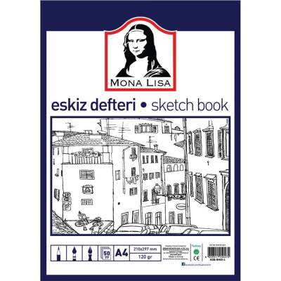 Monalisa Eskiz Defteri A4 120 g 50 yp Telli