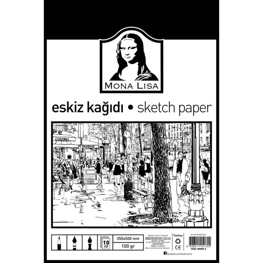 Monalisa Eskiz Kağıdı 35x50 100g 10yp - 1