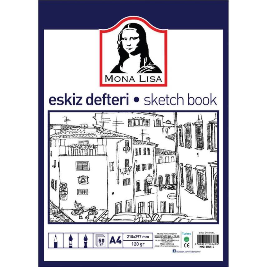 Monalisa Sketchbook A4 120g 50 yp Wire - 1