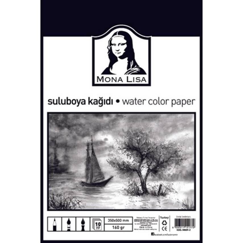 Monalisa Suluboya Kağıdı 35x50 160g 10 yp - 1