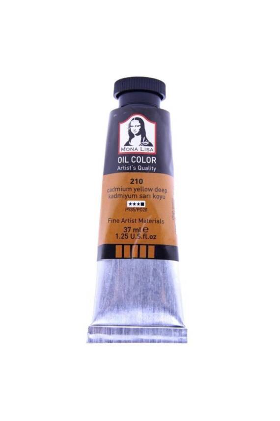Monalisa Yağlı Boya 37 ml Kadmiyum Sarı Koyu 210 - 1