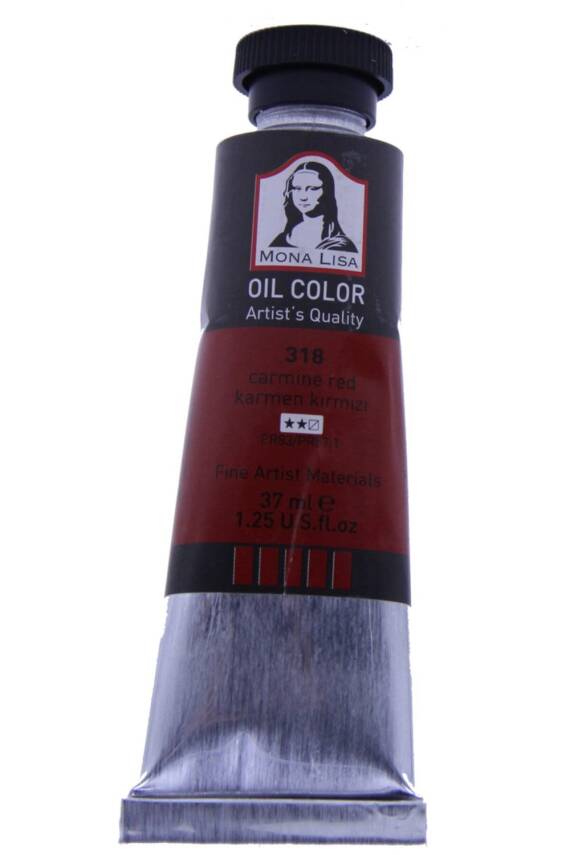 Monalisa Yağlı Boya 37 ml Karmen Kırmızı 318 - 1