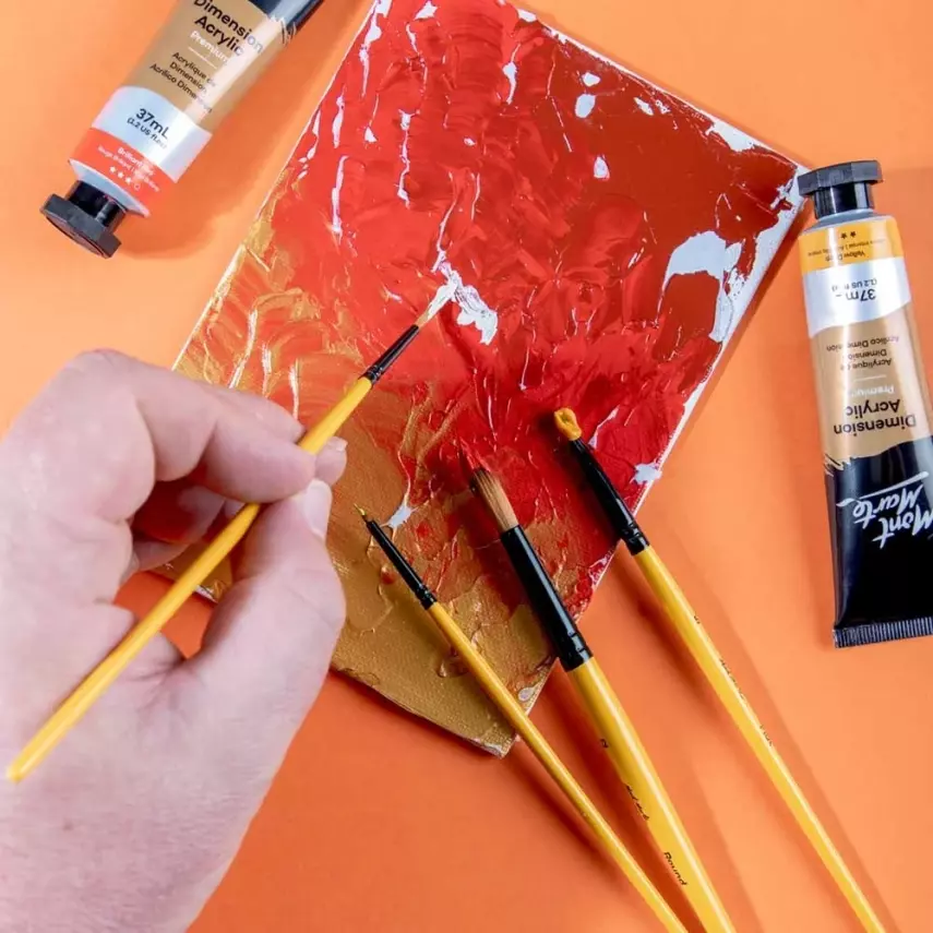 Mont Marte Gallery Series Acrylic Brush Set Signature 4-Piece - 2