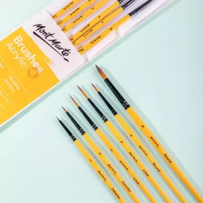Mont Marte Gallery Series Acrylic Brush Set Signature 6-Piece (1)