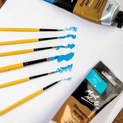 Mont Marte Gallery Series Acrylic Brush Set Signature 6-Piece - 3