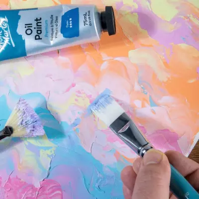 Mont Marte Gallery Series Oil Paint Brush Set Signature 3-Piece - 4