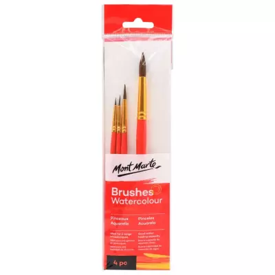 Mont Marte Gallery Series Oil Paint Brush Set Signature 4-Piece