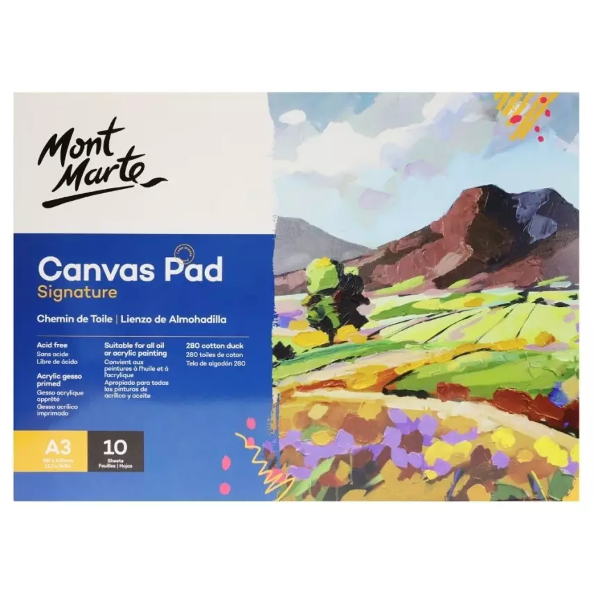 Mont Marte Kanvas Pad Blok Signature A3 10 Sayfa - 1