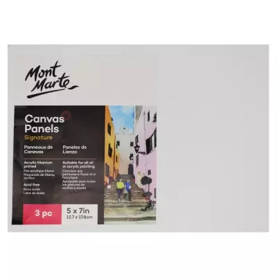 Mont Marte Pres Tuval 12.7x17.8 cm 3 mm 3'lü Paket