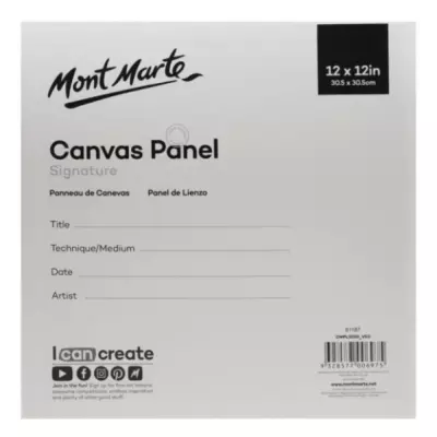 Mont Marte Pressed Canvas 30.5x30.5 cm Pack of 2 - 2
