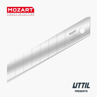 Mozart Blades Maket Bıçağı Yedeği Segmentsiz 18 mm 10'lu