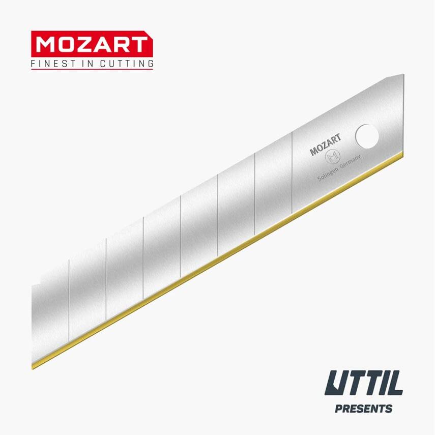 Mozart Blades Maket Bıçağı Yedeği TIN 18 mm 10'lu - 1