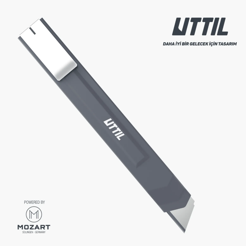 Mozart Uttil 18 mm Pocket Size Segmentless Utility Knife - 2