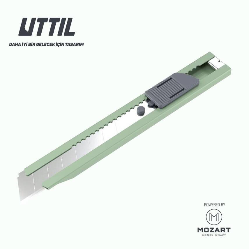 Mozart Uttil Maket Bıçağı Geniş Model Yeşil - 2