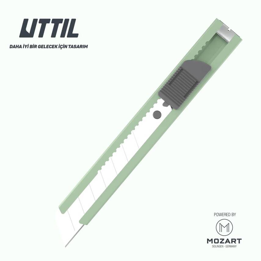Mozart Uttil Maket Bıçağı Geniş Model Yeşil - 1